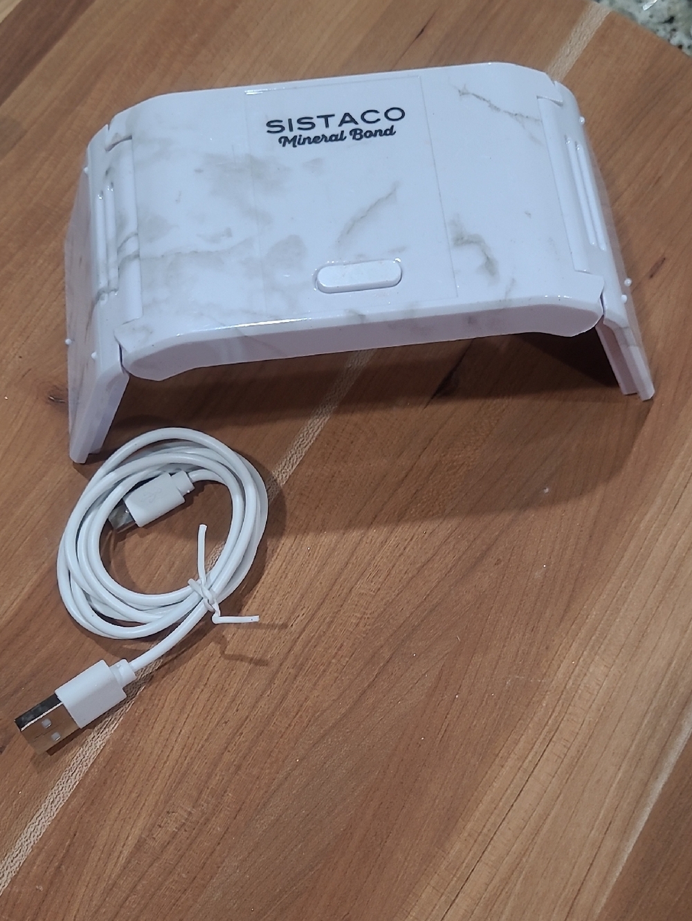 Sistaco Mineral Bond Mini LED Portable  Nail Lamp - White Marble